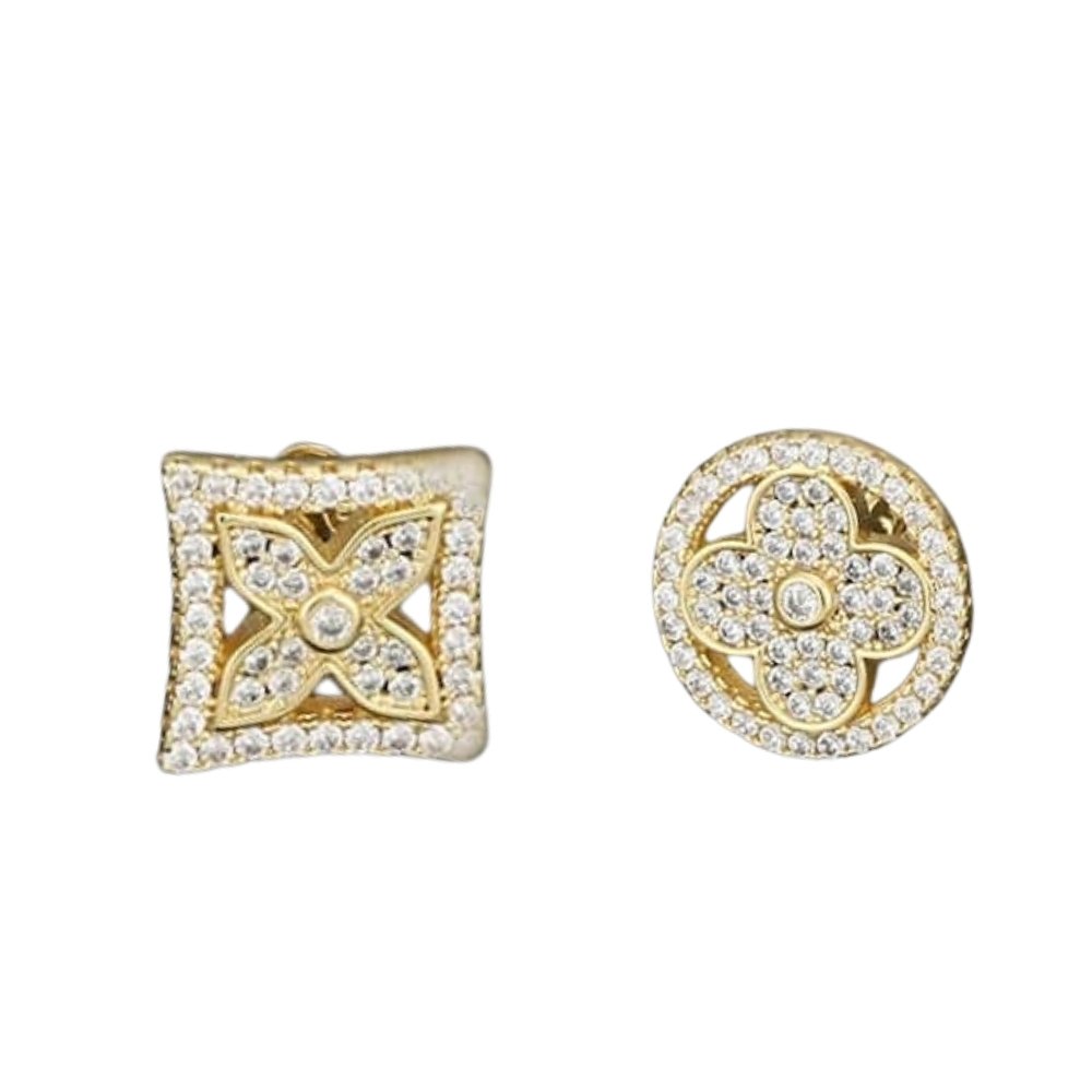 15-9 Louis Vuitton Idylle Blossom Stud Earrings Gold And Diamonds - Image 1