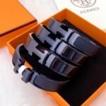Hermes Mini Clic Anchor Chain Bracelet Black H703203Fk01T4 - Image 5