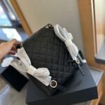 Chanel Mini Backpack Quilted Caviar Leather Black Gold Hardware 21Cm - Image 5