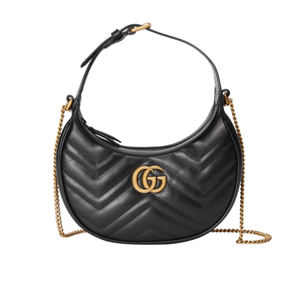 16-3-9 Gucci Gg Marmont Small Shoulder Bag Black 21Cm 699514 Dtdht 1000 - Image 1