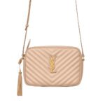 Saint Laurent Lou Camera Bag In Quilted Leather Beige Gold 23Cm 612544Dv7072721