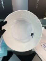 Prada Renylon Bucket Hat Sliver White 1Hc137 2Dmi F0009 - Image 6