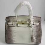 Hermes Birkin 30 Niloticus Himalaya Blanc Finish Gold Kelly 30Cm - Image 2