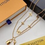 Louis Vuitton Lv Iconic Charm Necklace Gold M02494 - Image 3