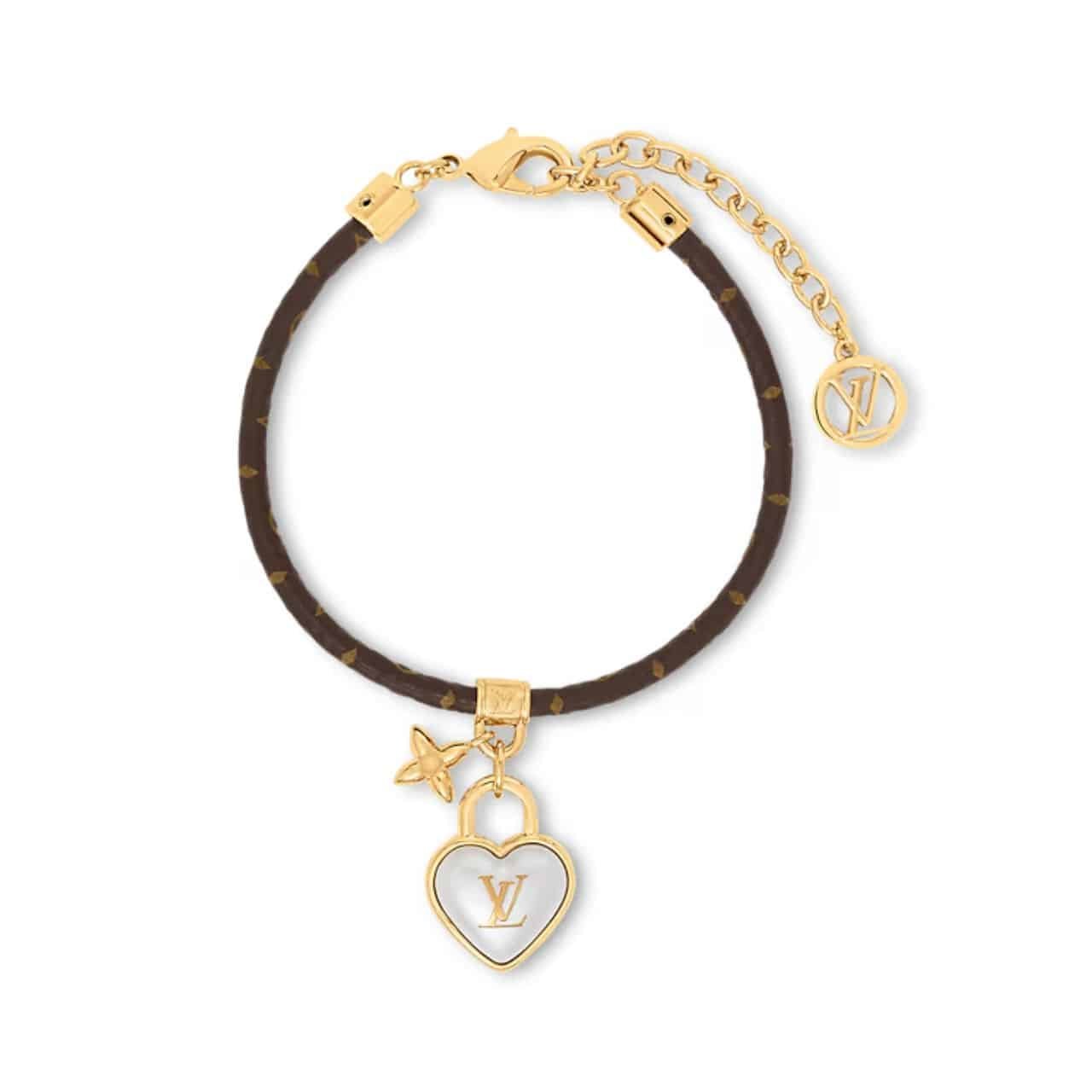 187-3 Louis Vuitton Heart Padlock Bracelet M8413Z - Image 1
