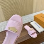 Louis Vuitton Lily Flat Mule Rose 1Agx46 - Image 3