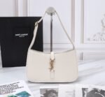 Saint Laurent Le 5 À 7 Hobo Bag In Smooth Leather White 23Cm 6572282R20W9207 - Image 2