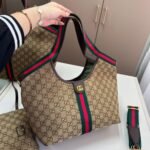 Gucci Giglio Small Tote Bag Gg Canvas Dark Brown 25Cm 860845 Aaf8L 2547 - Image 2