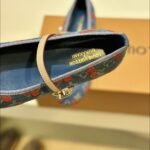 Louis Vuitton X Takashi Murakami Romy Flat Ballerina Monogram Cherry Denim 1Ahkov - Image 6