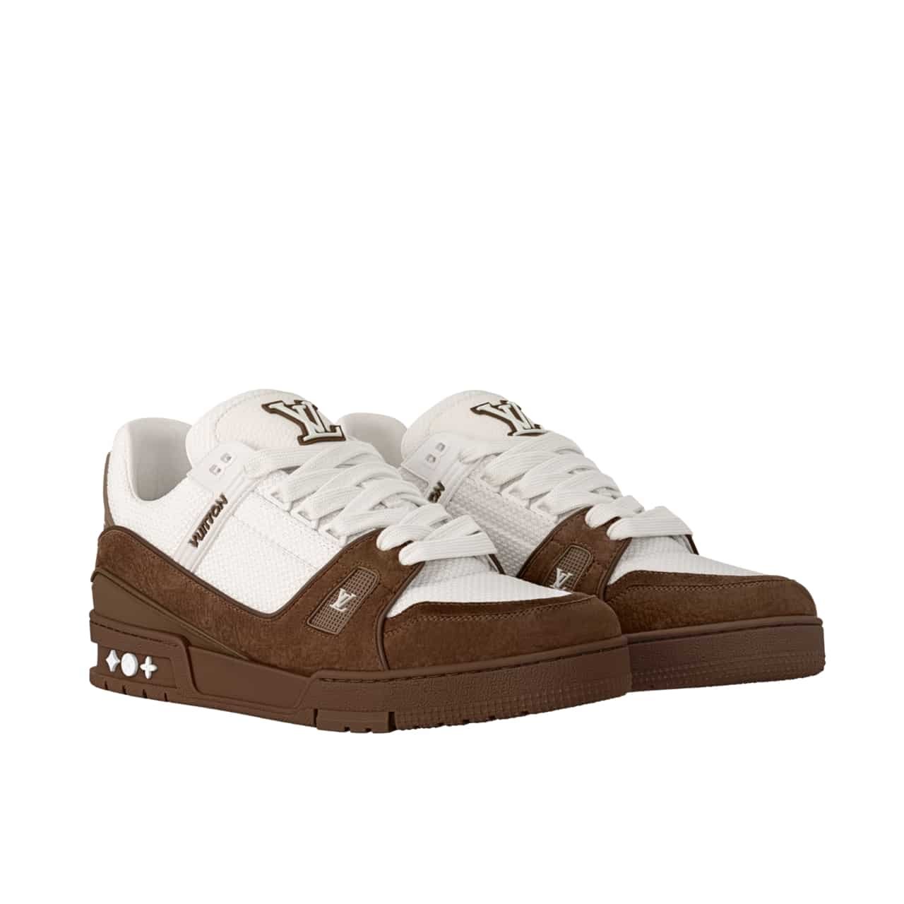 201-7 Louis Vuitton Lv Trainer Sneaker Marron 1Ahtlp - Image 1