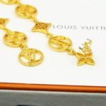Louis Vuitton Lv Lace Earrings Gold M01072 - Image 3