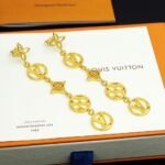 Louis Vuitton Lv Lace Earrings Gold M01072 - Image 4