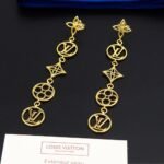 Louis Vuitton Lv Lace Earrings Gold M01072 - Image 6