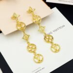 Louis Vuitton Lv Lace Earrings Gold M01072 - Image 7