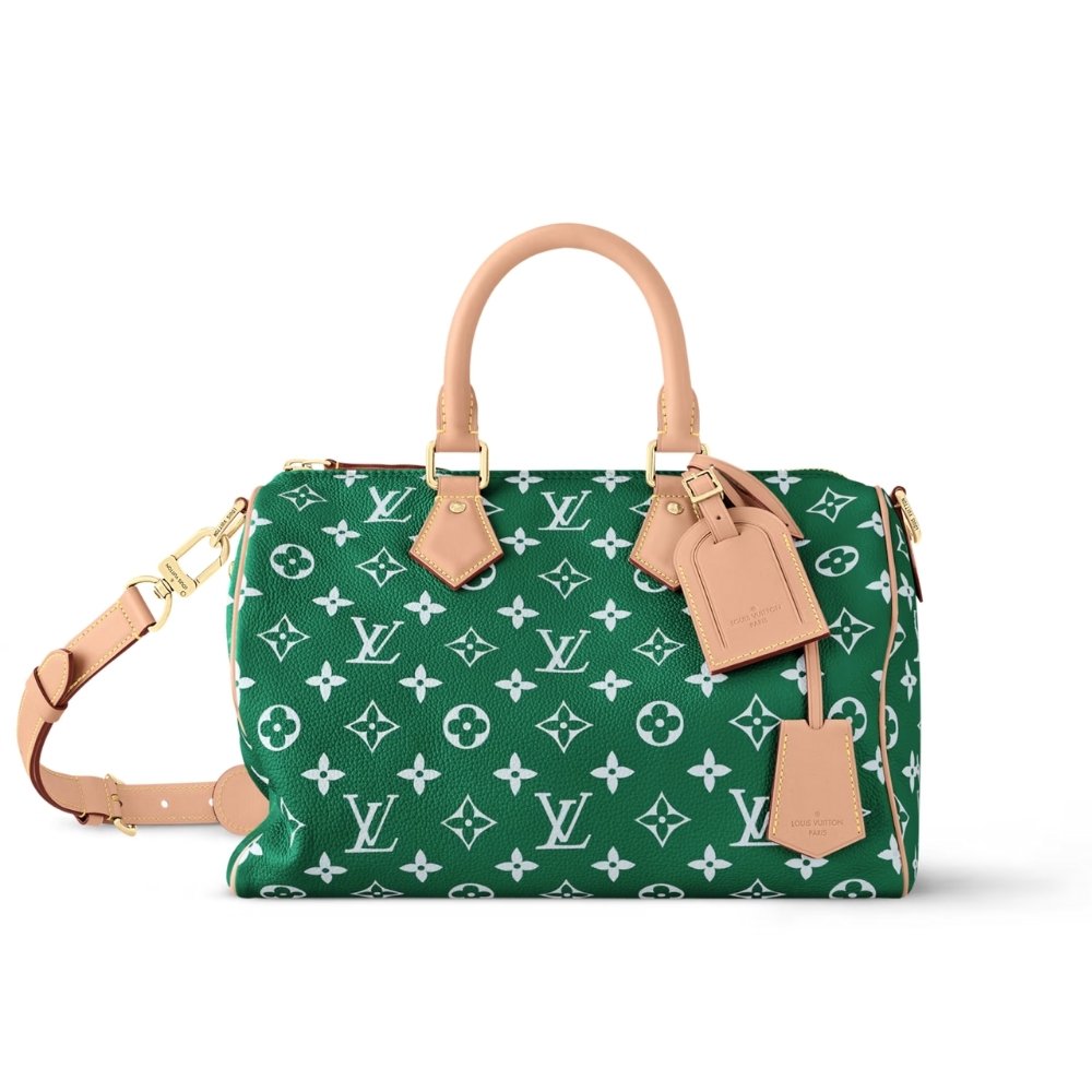 22-4-5 Louis Vuitton Speedy P9 Bandoulière 30 Green 30Cm M14077 - Image 1