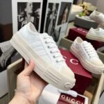 Gucci Women Chunky Sneaker White 816879 Fabzz 9143 - Image 5