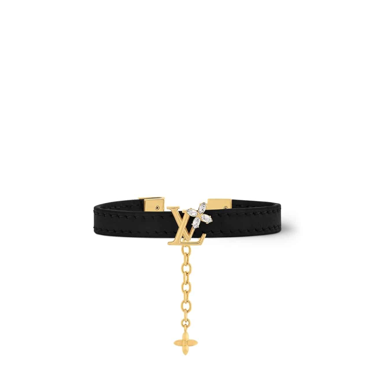224-2-3 Louis Vuitton Lv Iconic Flower Bracelet Noir M8780Z - Image 1