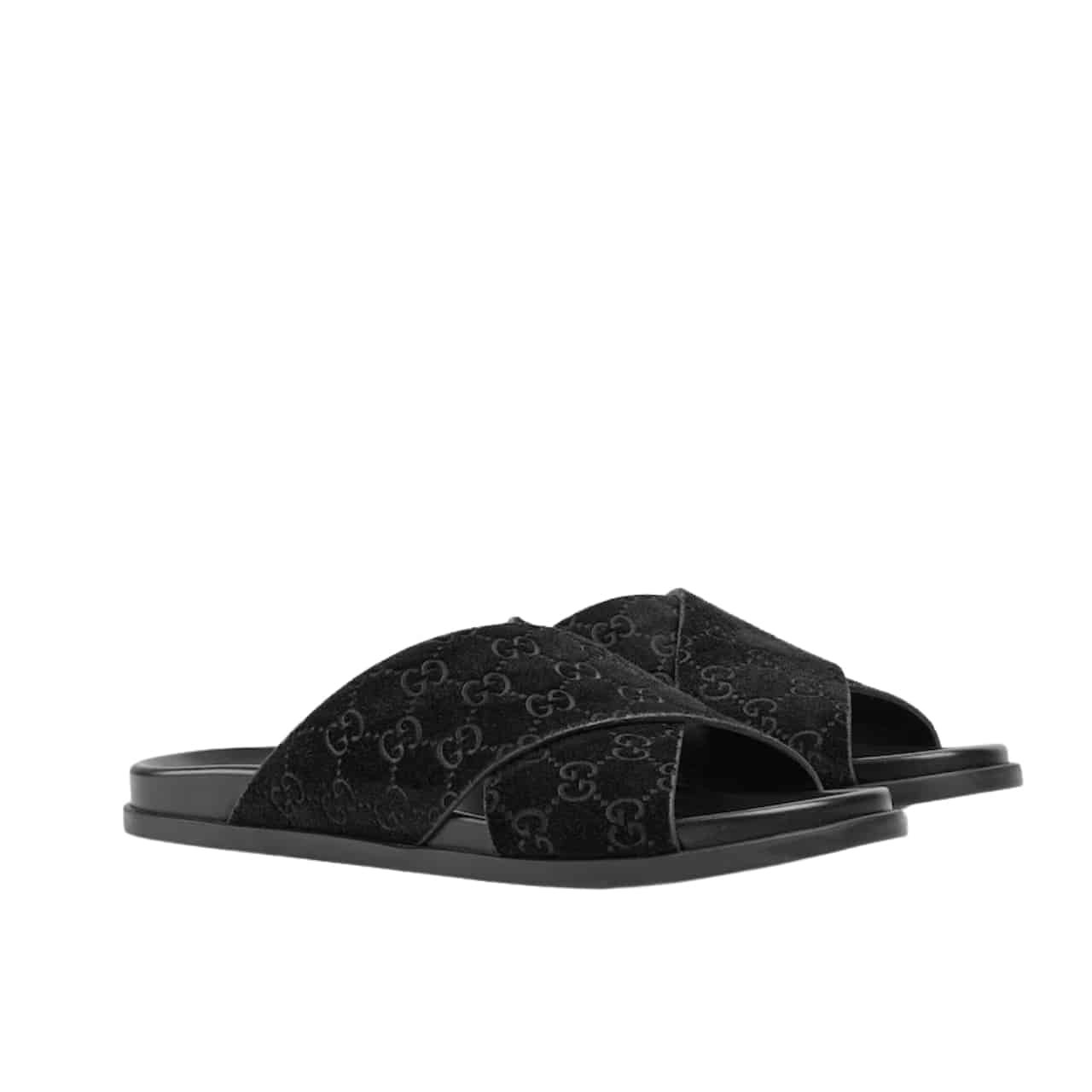 231-1-3 Gucci Men Slide Sandal Black 834940 Aaduo 1000 - Image 1