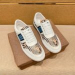 Fendi Domino Fabric Low Sneakers Blue Ff - Image 6