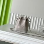 [Super Vip 1:1] Louis Vuitton Nano Noé Brume Gray And White Quartz 16Cm M14224 - Image 4