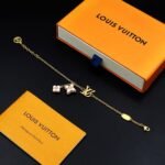 Louis Vuitton Lv Floragram Bracelet Gold M1738A - Image 6