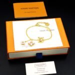Louis Vuitton Lv Floragram Bracelet Gold M1738A - Image 8