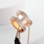 Hermes Mini Pop H Pendant Grey And Gold H147992Fo55 - Image 5