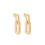 Louis Vuitton Lv Edge Double Earrings Gold Mp2990