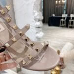 Valentino Garavani Rockstud Ankle Strap Sandal Beige 5W2S0491Vbp P45 - Image 6