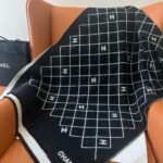 Chanel 25A Quilted Double C Scarf Black 180Cm - Image 3