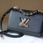 Louis Vuitton Lv Twist MM Handbag Black 23Cm - Image 2