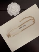 Chanel Women’S Pearl Necklace And Gold Metal - Image 4