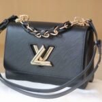 Louis Vuitton Lv Twist MM Handbag Black 23Cm - Image 3