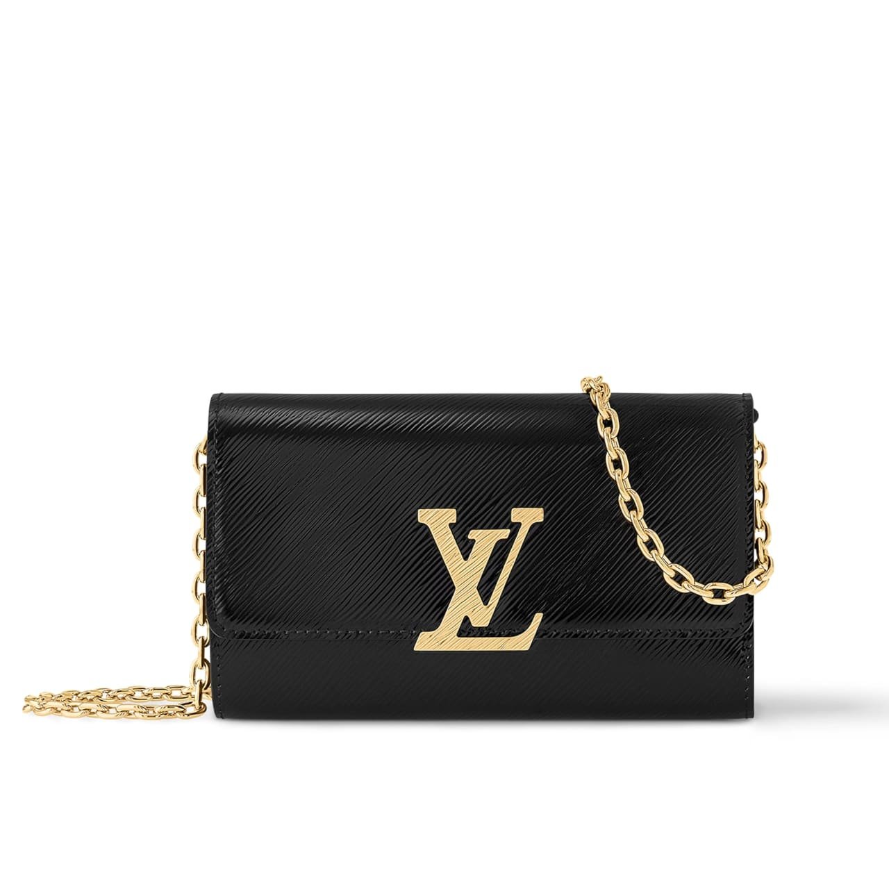 268-1-5 Louis Vuitton Pochette Louise Bag Black 22Cm M23756 - Image 1