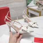 Valentino Bowow Slingback Pumps White 7W2S0Mx5Ddt 098 - Image 2