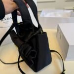 Prada Padded Re Nylon Mini Bag With Bow Black 19Cm 1Ba359 Rp0C F0002 V Oxo - Image 4