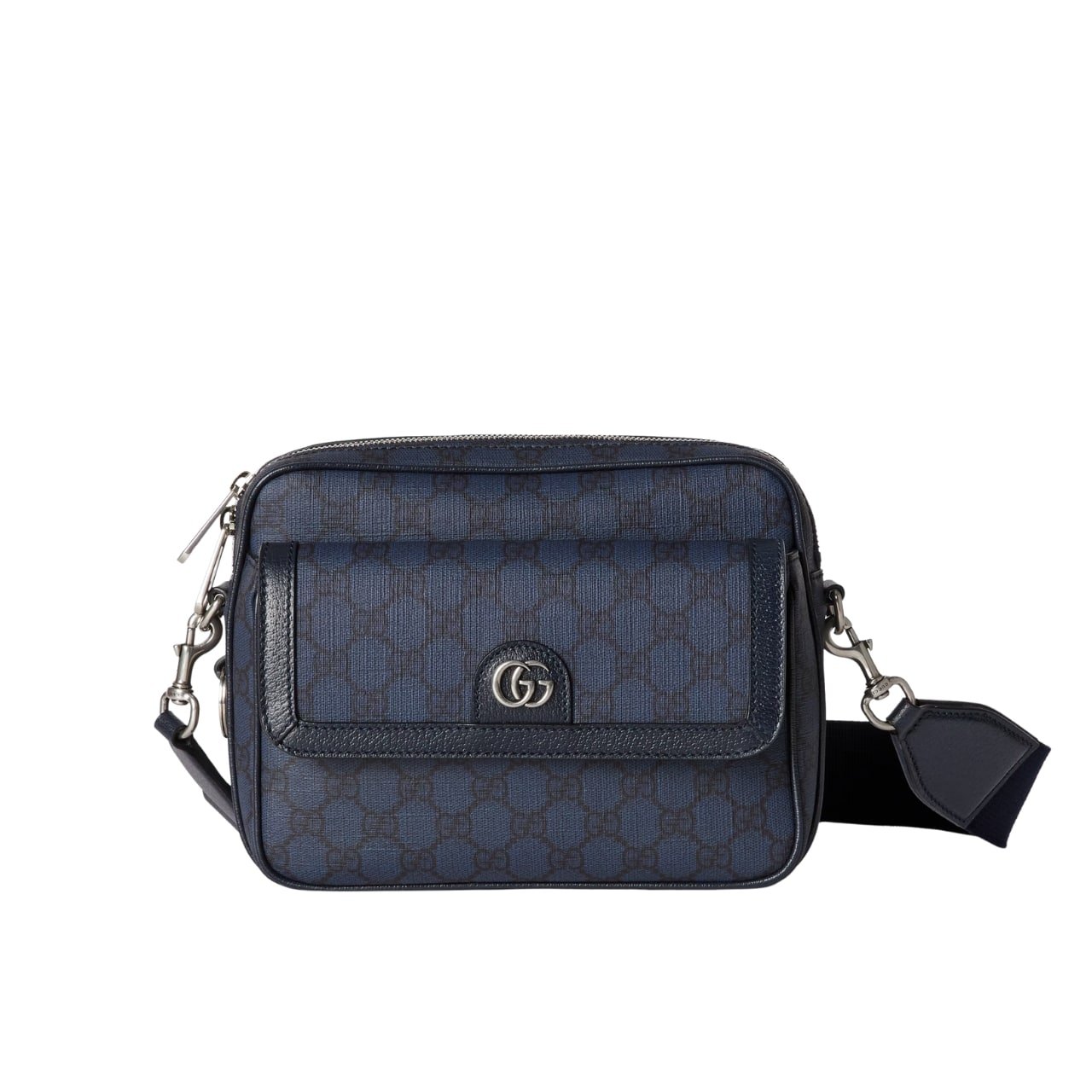 274-9 Gucci Ophidia Small Crossbodybag Dark Blue 20Cm 802170 Facjy 8441 - Image 1