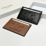 Celine Card Holder In Smooth Tan Brown 9Cm - Image 4
