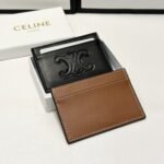 Celine Card Holder In Smooth Tan Brown 9Cm - Image 5