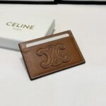 Celine Card Holder In Smooth Tan Brown 9Cm - Image 2