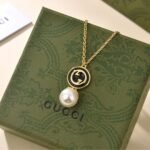 Gucci Blondie Pendant Necklace Gold Tone 774620 I9757 8499 - Image 2