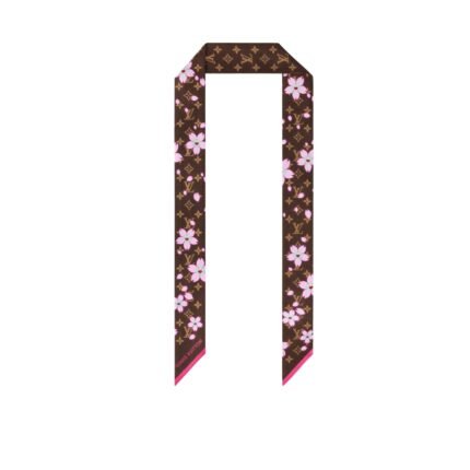 Louis Vuitton X Takashi Murakami Monogram Cherry Blossom Bandeau Bb In Tan 120Cm M96084