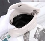 Saint Laurent Loulou Small Chain Bag In Matelassé Y White Silver 29Cm 494699Dv7269207 - Image 6