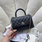 [Super Vip 1:1] Chanel Coco Small Handle Flap Bag In Black 23Cm A92990 Y61556 94305 - Image 3