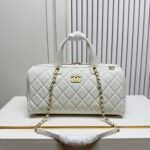 [Super Vip 1:1] Chanel Large Bowling Bag White 31Cm As5579 B20894 10601 - Image 2