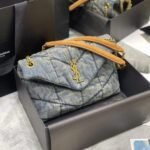 [Super Vip 1:1] Saint Laurent Puffer Toy In Denim 28Cm 7593372Pt674575 - Image 2