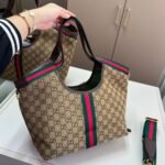 Gucci Giglio Small Tote Bag Gg Canvas Dark Brown 25Cm 860845 Aaf8L 2547 - Image 3