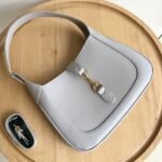 Gucci Jackie 1961 Medium Tote Bag Light Grey Leather 27Cm 782849 Aaddx 1741 - Image 5