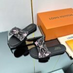 Louis Vuitton X Takashi Murakami Lily Flat Mule Monogram Black - Image 3