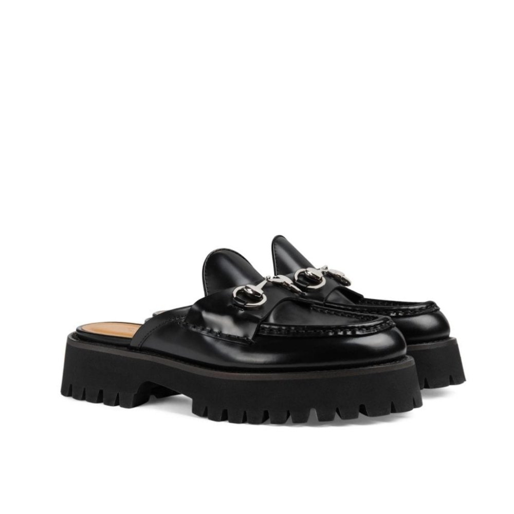 31-10-1 Gucci Women’S Mule With Horsebit Black 764207 Ds800 1000 - Image 1